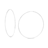 Thumbnail Image 1 of 80mm Endless Hoop Earrings in Hollow 10K White Gold