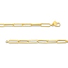 Thumbnail Image 2 of 5.6mm Paper Clip Chain Necklace in Hollow 14K Gold - 22"
