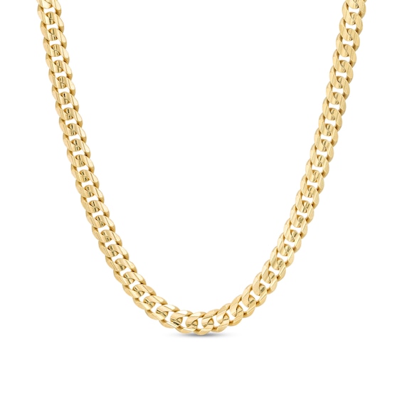 5.2mm Curb Chain Necklace in Solid 14K Gold - 24"