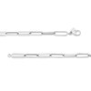 Thumbnail Image 2 of 3.8mm Paper Clip Chain Necklace in Hollow 14K White Gold - 18"
