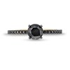 Thumbnail Image 4 of 1-1/3 CT. T.W. Black Diamond Engagement Ring in 14K Gold