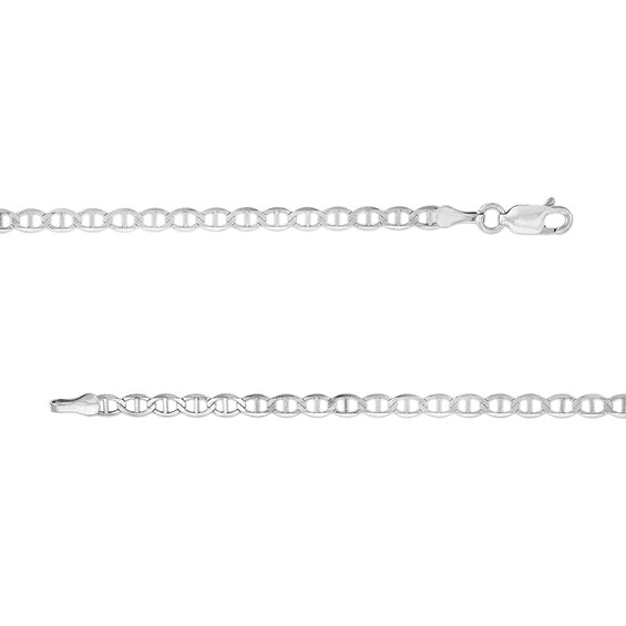 3.2mm Mariner Chain Necklace in Solid 10K Gold