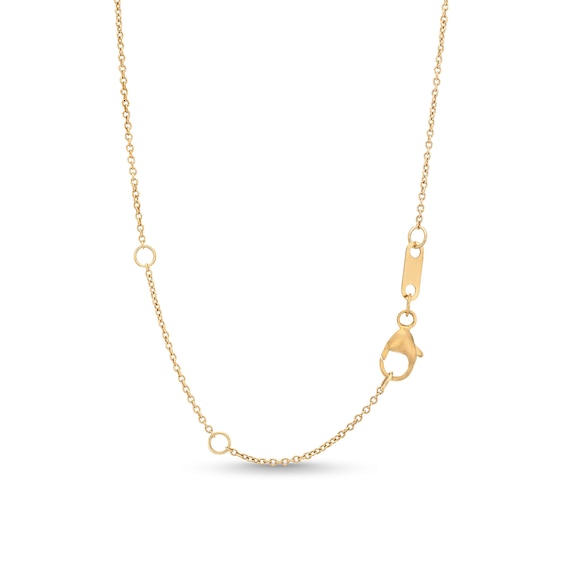 1/6 CT. T.w. Certified Lab-Grown Diamond Open Heart Necklace in 10K Gold (F/Vs2) - 19"