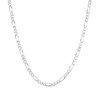Thumbnail Image 1 of 3.1mm Figaro Chain Necklace in Solid 14K White Gold - 18"