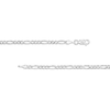 Thumbnail Image 2 of 3.1mm Figaro Chain Necklace in Solid 14K White Gold - 18"