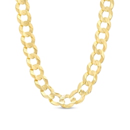 7.0mm Curb Chain Necklace in Solid 10K Gold - 24"