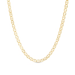 3.2mm Mariner Chain Necklace in Solid 10K Gold - 18"