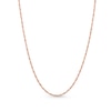Thumbnail Image 1 of 1.25mm Singapore Chain Necklace in Solid 14K Rose Gold - 20"