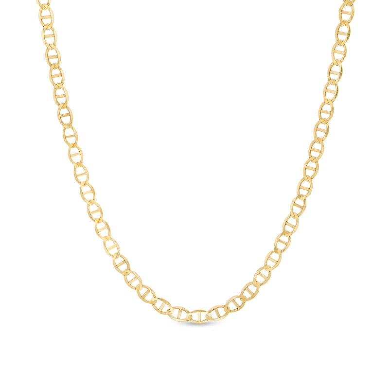 Main Image 1 of 3.2mm Mariner Chain Necklace in Solid 10K Gold - 22"