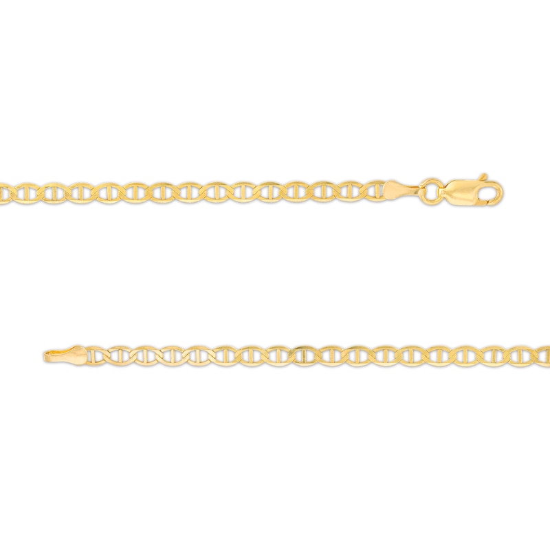 Main Image 2 of 3.2mm Mariner Chain Necklace in Solid 10K Gold - 22"