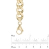 Thumbnail Image 2 of 10.3mm Curb Chain Necklace in Solid 10K Gold - 22"