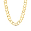 Thumbnail Image 1 of 7.0mm Curb Chain Necklace in Solid 10K Gold - 20"