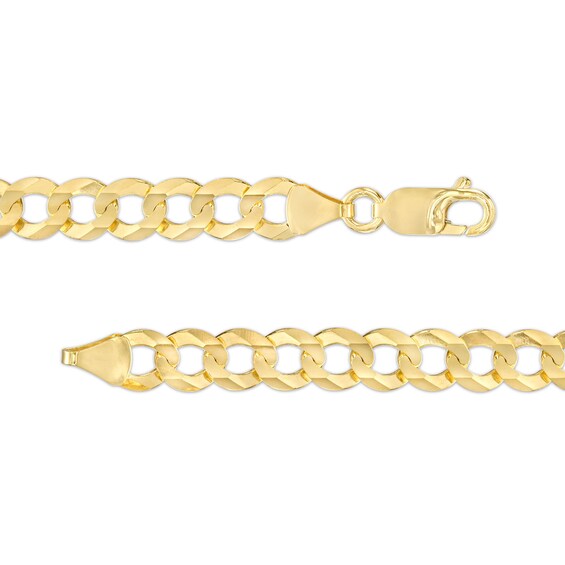 7.0mm Curb Chain Necklace in Solid 10K Gold - 20"