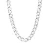 Thumbnail Image 1 of 6.0mm Curb Chain Necklace in Solid 10K White Gold - 22"