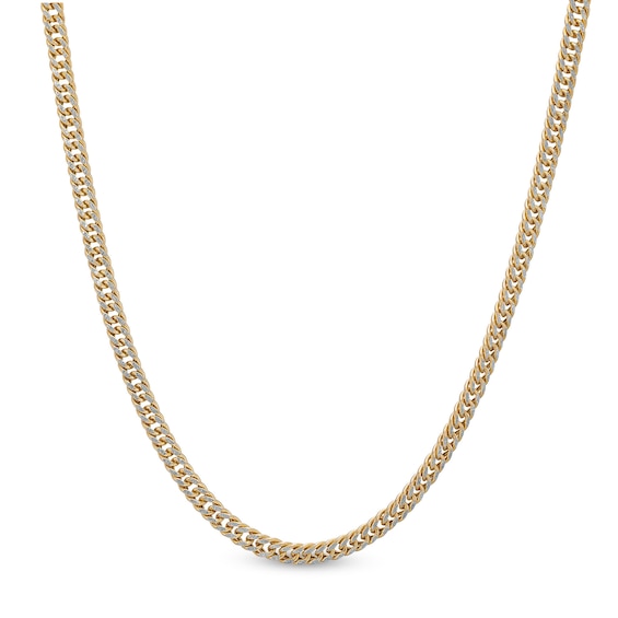 3.0mm Curb Chain Necklace in Solid 10K Gold - 16"