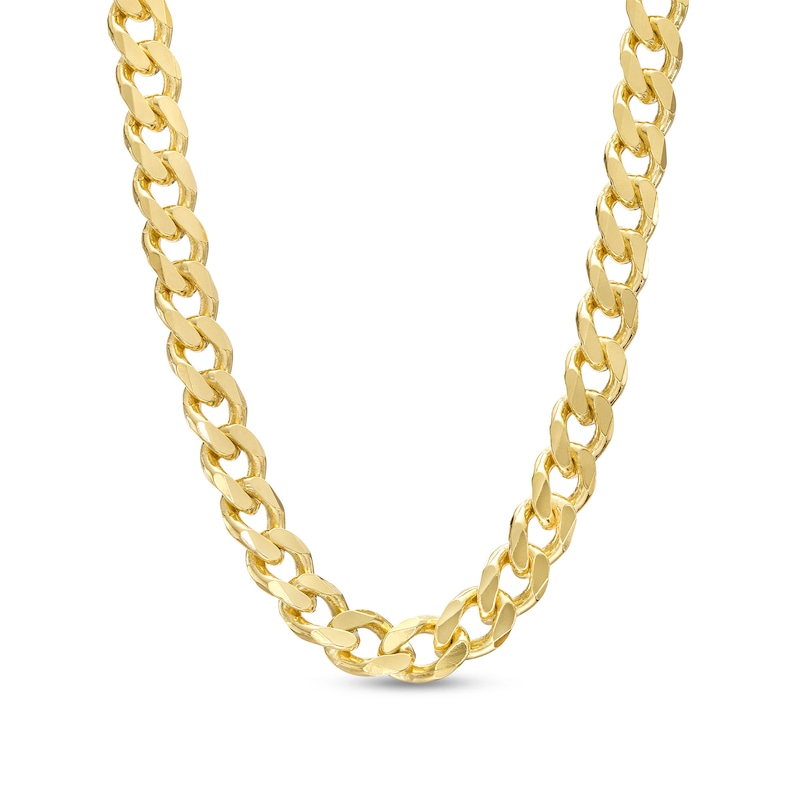 Main Image 1 of 6.0mm Curb Chain Necklace in Solid 10K Gold - 20"