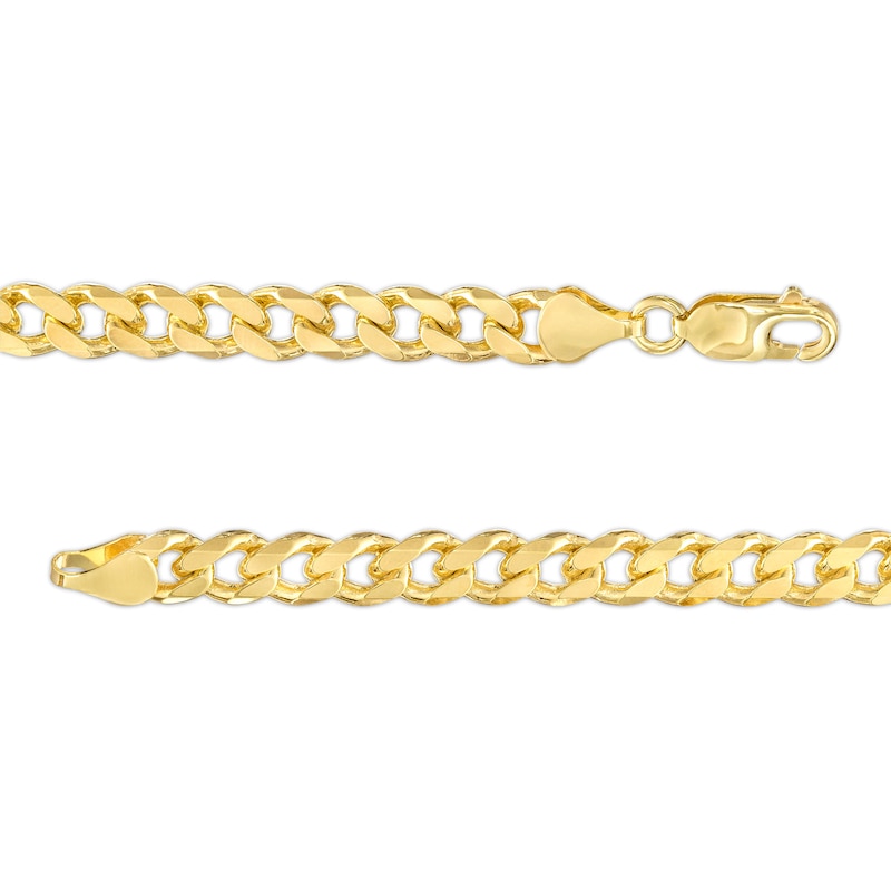Main Image 2 of 6.0mm Curb Chain Necklace in Solid 10K Gold - 20"