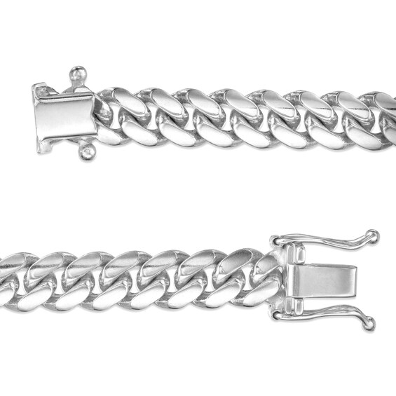 5.9mm Miami Curb Chain Necklace in Solid 10K White Gold - 22"