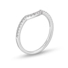 Thumbnail Image 2 of 1/6 CT. T.W. Diamond Contour Anniversary Band in 14K White Gold