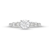Thumbnail Image 4 of 1-1/5 CT. T.W. Diamond Five Stone Engagement Ring in 14K White Gold