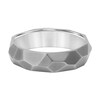 Thumbnail Image 3 of Men's 6.0mm Engravable Textured Wedding Band in Titanium