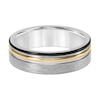 Thumbnail Image 3 of 7.0mm Engravable Wedding Band in Tungsten with Black and Yellow Ion Plate