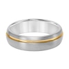 Thumbnail Image 3 of 6.5mm Engravable Wedding Band in Tungsten with Yellow Ion Plate