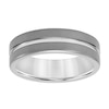 Thumbnail Image 2 of 7.0mm Engravable Grooved Wedding Band in Tungsten (1 Line)