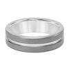 Thumbnail Image 3 of 7.0mm Engravable Grooved Wedding Band in Tungsten (1 Line)