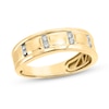 Thumbnail Image 1 of 1/10 CT. T.W. Diamond Vertical Channel Band in 10K Gold