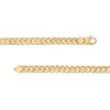 Thumbnail Image 2 of 1-1/8 CT. T.W. Diamond Station Cuban Curb Chain Necklace in 10K Gold - 22"