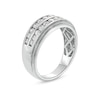 Thumbnail Image 3 of 1 CT. T.W. Certified Lab-Grown Diamond Double Row Band in 14K White Gold (F/SI2)