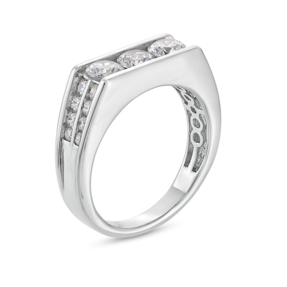2 CT. T.w. Certified Lab-Grown Diamond Angled Band in 14K White Gold (F/Si2)