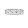 Thumbnail Image 4 of Men's 2 CT. T.W. Certified Lab-Grown Diamond Angled Band in 14K White Gold (F/SI2)
