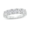 Thumbnail Image 1 of 2 CT. T.W. Five Stone Certified Lab-Grown Diamond Anniversary Band in 14K White Gold (F/SI2)