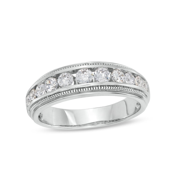 Men's 1 CT. T.w. Certified Lab-Grown Diamond Band in 14K White Gold (F/Si2)