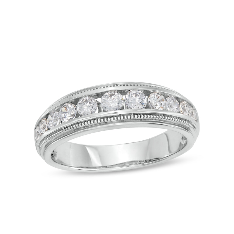 Main Image 1 of 1 CT. T.W. Lab-Grown Diamond Band in 14K White Gold (F/SI2)