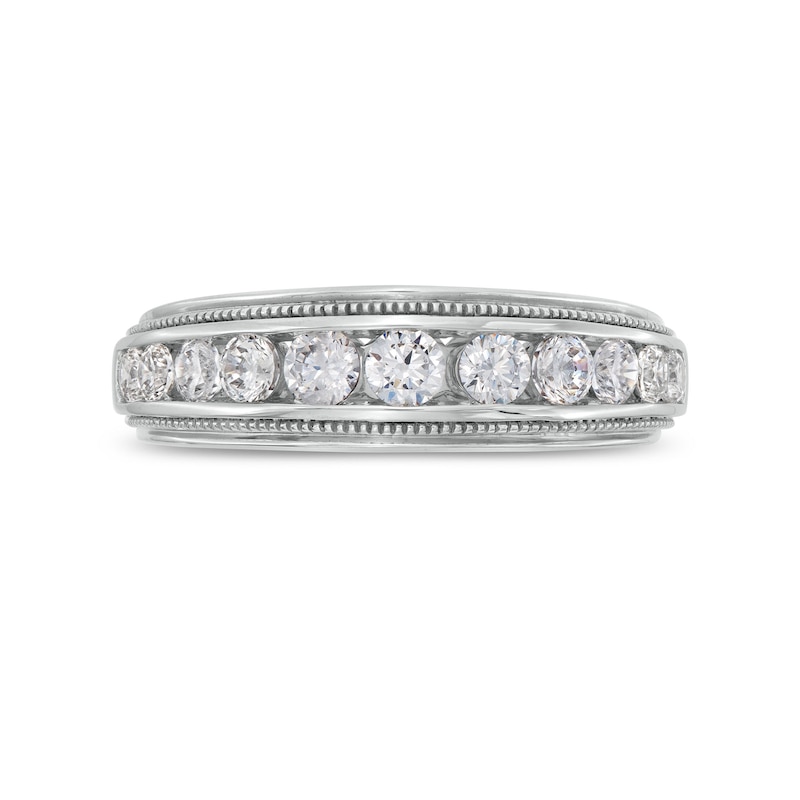 Main Image 4 of 1 CT. T.W. Lab-Grown Diamond Band in 14K White Gold (F/SI2)