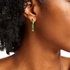 Thumbnail Image 2 of Jade Cylinder Bar Drop Earrings in 10K Gold