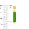 Thumbnail Image 3 of Jade Cylinder Bar Drop Earrings in 10K Gold