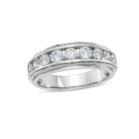 Men's 1-1/2 CT. T.w. Certified Lab-Created Diamond Band in 14K White Gold (F/Si2)