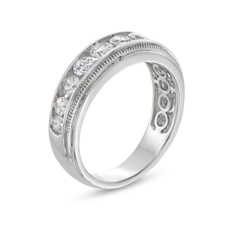 Main Image 3 of 1-1/2 CT. T.W. Certified Lab-Grown Diamond Band in 14K White Gold (F/SI2)