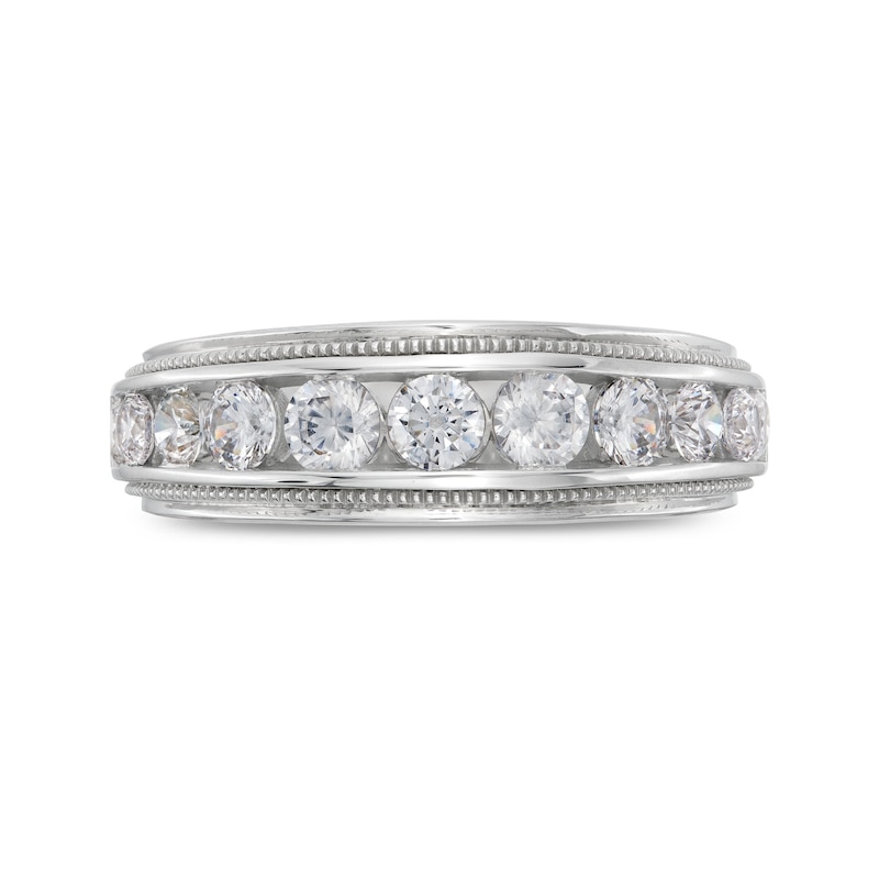 Main Image 4 of 1-1/2 CT. T.W. Certified Lab-Grown Diamond Band in 14K White Gold (F/SI2)