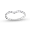 Thumbnail Image 1 of 3/8 CT. T.W. Certified Lab-Grown Diamond Contour Anniversary Band in 14K White Gold (F/VS2)