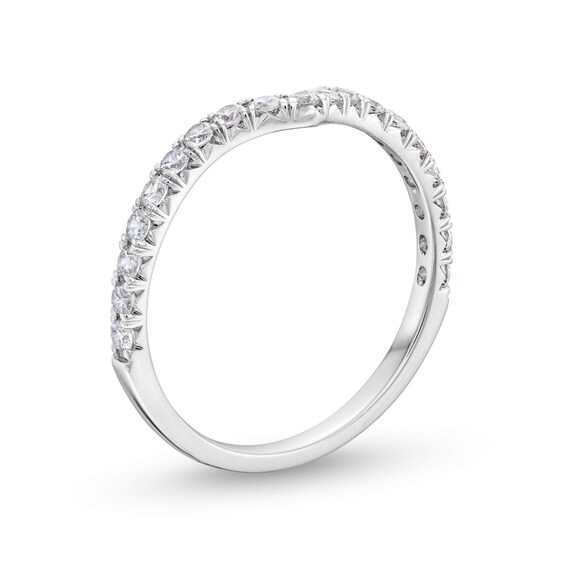 3/8 CT. T.w. Certified Lab-Grown Diamond Contour Anniversary Band in 14K White Gold (F/Vs2)