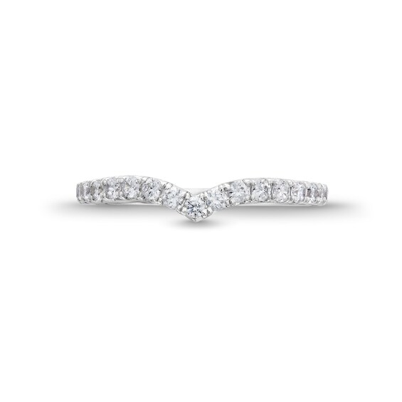 3/8 CT. T.w. Certified Lab-Grown Diamond Contour Anniversary Band in 14K White Gold (F/Vs2)