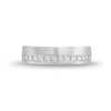 Thumbnail Image 4 of 1 CT. T.W. Princess-Cut Diamond Brushed Channel-Set Band in 10K White Gold