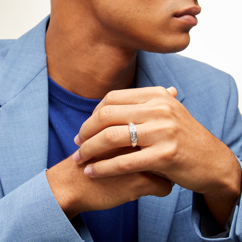 Main Image 2 of 1/2 CT. T.W. Certified Lab-Grown Diamond Band in 14K White Gold (F/SI2)