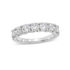 Thumbnail Image 1 of 1-1/2 CT. T.W. Seven Stone Certified Lab-Grown Diamond Anniversary Band in 14K White Gold (F/SI2)