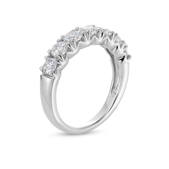 1-1/2 CT. T.w. Seven Stone Certified Lab-Grown Diamond Anniversary Band in 14K White Gold (F/Si2)